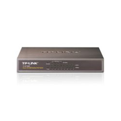 SWITCH TP-LINK TL-SF1008P 8P LAN POE 10/100Mbps RJ45 ports including 4 PoE ports, CASE ACCIAIO