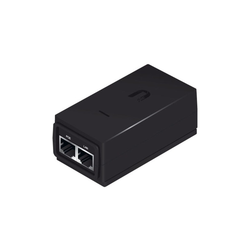 ADATTATORE POE INJECTOR UBIQUITI POE-24 POE INJECTOR,24VDC 0.5A, 12W, Gbit - POE-24-12-W-G COLORE NERO