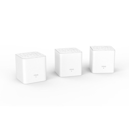 ROUTER TENDA NOVA MW3 3PACK WIRELESS DUAL BAND AC1200 SISTEMA HOME MESH WiFi COMPLETO copertura fino a 300mq,MU-MIMO,sistema QoS