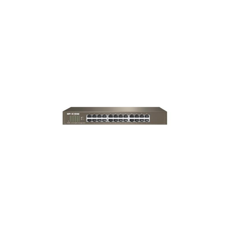 SWITCH IP-COM G1024D v7.0 24P GIGABIT UNMANAGED 1U,13-inch Rack-mountable