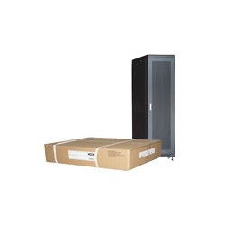 ARMADIO LINK RACK 19" 42U (A)2055, (L)600, (P)1000 COLORE NERO DISASSEMBLATO PORTA TRAFORATA