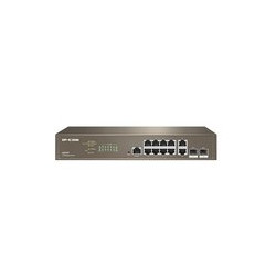 SWITCH IP-COM G5312F 10P GIGABIT+2P SFP 1P Console, 13-inch rack-mountable Case Metallo L3 Cloud Managed