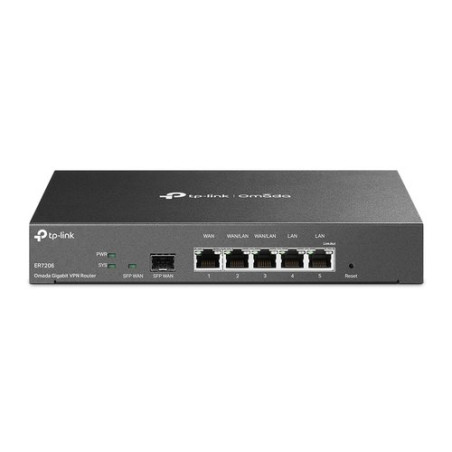 ROUTER TP-LINK ER7206 GIGABIT DUAL WAN SAFESTREAM VPN ROUTER,5P GIGABIT,1P GIGA SFP WAN,1P GIGA RJ45,2P WAN/LAN