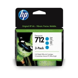 INK HP 3ED77A N.712 Ciano Tripack