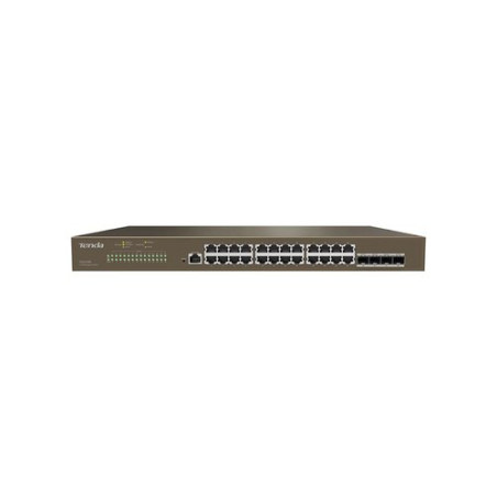 SWITCH TENDA TEG5328F 24P GIGABIT 10/100/1000 RJ45 +4P SFP +1P Console L3 MANAGED 1U 19-inch rack-mountable