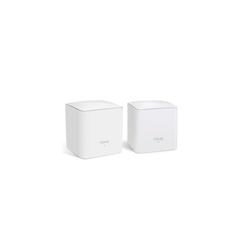 ROUTER TENDA NOVA nova MW5G(2-pack) WIRELESS AC1200 2P GIGABIT 2 antenne interne COPERTURA FINO A 350m2