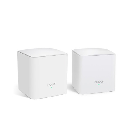 ROUTER TENDA NOVA nova MW5G(2-pack) WIRELESS AC1200 2P GIGABIT 2 antenne interne COPERTURA FINO A 350m2