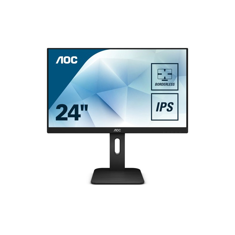 MONITOR AOC LED 24" 16:10 X24P1 IPS 1920x1200 4ms 300cd/mq 1.000:1(50.000.000:1) 2x2W MM PIVOT reg. inH Girevole VGA DVI HDMI DP