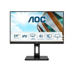 MONITOR AOC LED 23.8" Wide 24P2Q IPS 1920x1080 4ms 250cd/mq 50.000.000:1 2x2W MM Reg. in H PIVOT VGA DVI HDMI DP USB