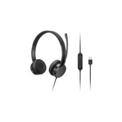 Lenovo USB-A Wired Stereo On-Ear Headset (with Control Box) - 4XD1K18260