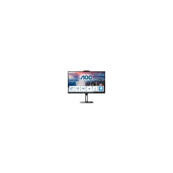 MONITOR AOC LED 27" Wide Q27V5CW/BK IPS 2560x1440 4ms 300cd/mq 20.000.000:1 2x5W MM WEBCAM PIVOT Reg.H HDMI DP USB-C Docking