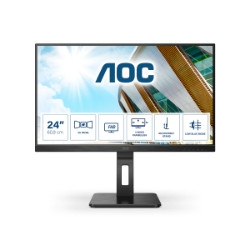 MONITOR AOC LED 23.8" Wide 24P2QM VA 1920x1080 4ms 300cd/mq 20.000.000:1 2x2W MM Reg.H PIVOT VGA DVI HDMI DP USB