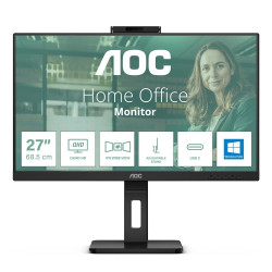 MONITOR AOC LED 23.8'' Wide 24P3QW IPS 1920x1080 4ms 300cd/mq 50.000.000:1 2x5W MM WEBCAM Reg.H PIVOT 2HDMI DP USB-C docking