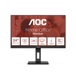 MONITOR AOC LED 23.8" Wide 24E3QAF IPS 1920x1080 4ms 300cd/mq 1.000:1 2x2W MM Reg. in H PIVOT VGA HDMI DP