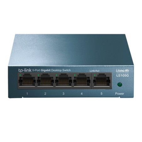 SWITCH TP-LINK LS105G 5P LAN GIGABIT SWITCH 10/100/1000Mbps RJ45 CASE METALLICO