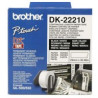 NASTRO BROTHER DK-22210 ADESIVO Nero/Bianco 29mm x 30.48m X QL-500 QL-550  QL-560VP QL-570 QL-700 QL-710W QL-800 QL-810W