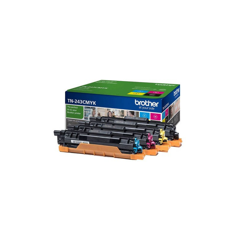 TONER BROTHER TN-243CMYK Multipack X HL-L3210CW HL-L3230CDW HL-L3270CDW DCP-L3550CDW MFC-L3730CDN MFC-L3750CDW MFC-L3770CDW