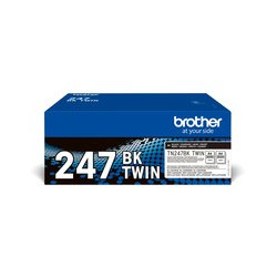 2 TONER BROTHER TN-247Bk Nero 2x 3000PP X HL-L3210CW HL-L3230CDW HL-L3270CDW DCP-L3550CDW MFC-L3730CDN MFC-L3750CDW MFC-L3770CDW