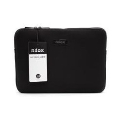 CUSTODIA SLEEVE NILOX x NOTEBOOK 13.3-colore nero in Neoprene-larghez. 35.5 cm-altez. 26 cm-profond. 2 cm-NXF1301