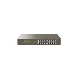 SWITCH IP-COM G1116P-16-150W, 16 porte RJ10 100/1000/45M,fino a 2000 Mbps di velocità di trasmissione full duplex,32 Gbps,135W