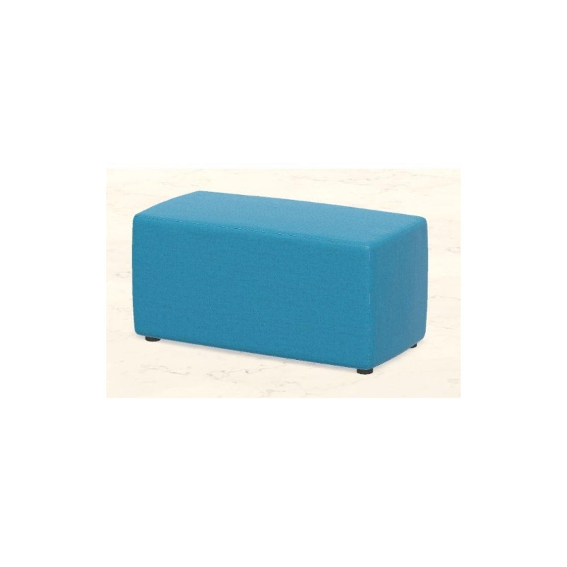 FLORA Pouf componibile parallelepipedo 96x48xH46cm tessuto ignifugo,struttura in legno, imbottitura in gomma colore a scelta