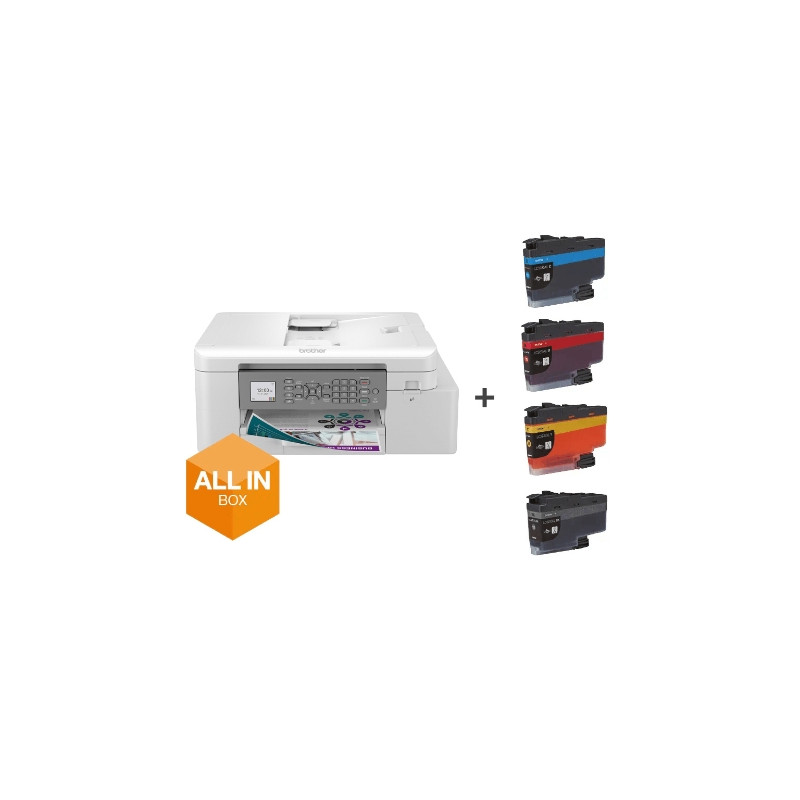 MULTIFUNZIONE BROTHER INK MFC-J4335DWXL (inbox 18k nero + 10k col) A4 20ipm 128MB 150FF FAX ADF DUPLEX USB2.0 WiFi LCD 4.5cm