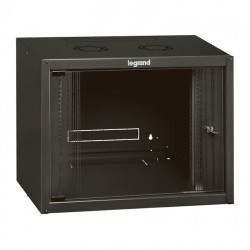 ARMADIO BOX DA PARETE LEGRAND 12U 625X600X450 PORTA IN VETRO RAL 7016