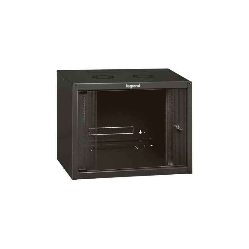 ARMADIO BOX DA PARETE LEGRAND 12U 625X600X450 PORTA IN VETRO RAL 7016