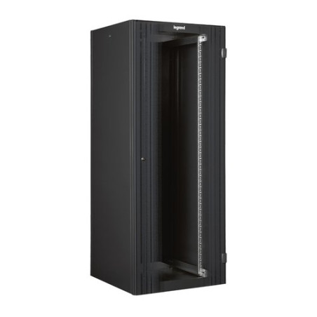 ARMADIO RACK DA PAVIMENTO LEGRAND 33U 1626X600X600 PORTA IN VETRO  2 MONTANTI ANTERIORI RAL 7016