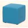 FLORA Pouf componibile cubo 48x48xH46cm tessuto ignifugo,struttura in legno, imbottitura in gomma colore a scelta