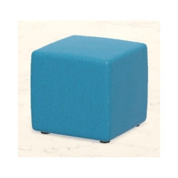 FLORA Pouf componibile cubo 48x48xH46cm tessuto ignifugo,struttura in legno, imbottitura in gomma colore a scelta