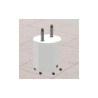 Tavolo PINO C Circolare superficie e bordo bianco h.76cm,2 colonne ad estrazione con 3schuko e 2USB A-T.CLE.CRCUNI.CL.M.BB