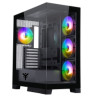 CASE ITEK SHOWBUI 45B - GAMING TOWER, ATX, 4x12cm ARGB fan, 2xUSB3, TYPE-C,SYDE & FRONT PANEL TEMP GLASS - ITGCASB45B