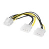 CAVO INTERNO LINK ALIMENTAZIONE PCI EXPRESS 8 POLI TO 2 X MOLEX 5,25" (ADATTATORE PER VGA) - E10058