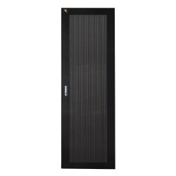 PORTA IN METALLO TRAFORATA NERA LINK PER ARMADI 32U LARGHEZZA 600MM CON SERRATURA - LKDOOR32IN