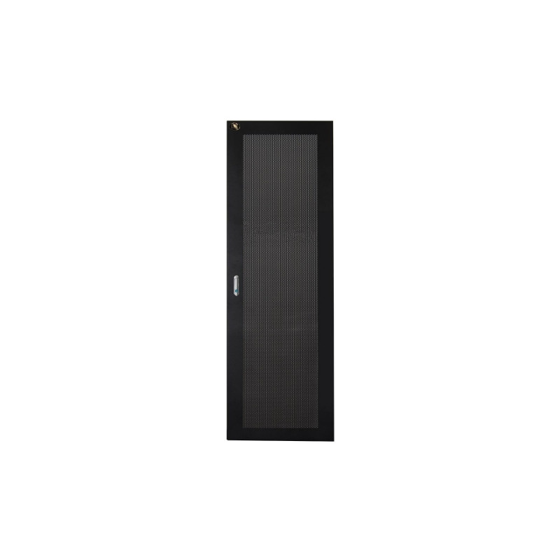 PORTA IN METALLO TRAFORATA NERA LINK PER ARMADI 32U LARGHEZZA 600MM CON SERRATURA - LKDOOR32IN