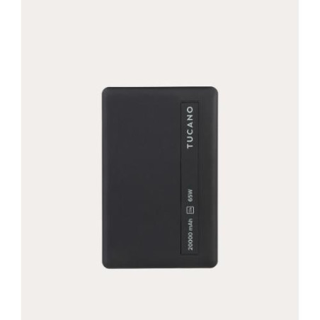 POWER BANK TUCANO PER NOTEBOOK 20000MAH 65W, NERO, 3 porte di uscita, DISPLAY LED - MA-PBLA2065-BK