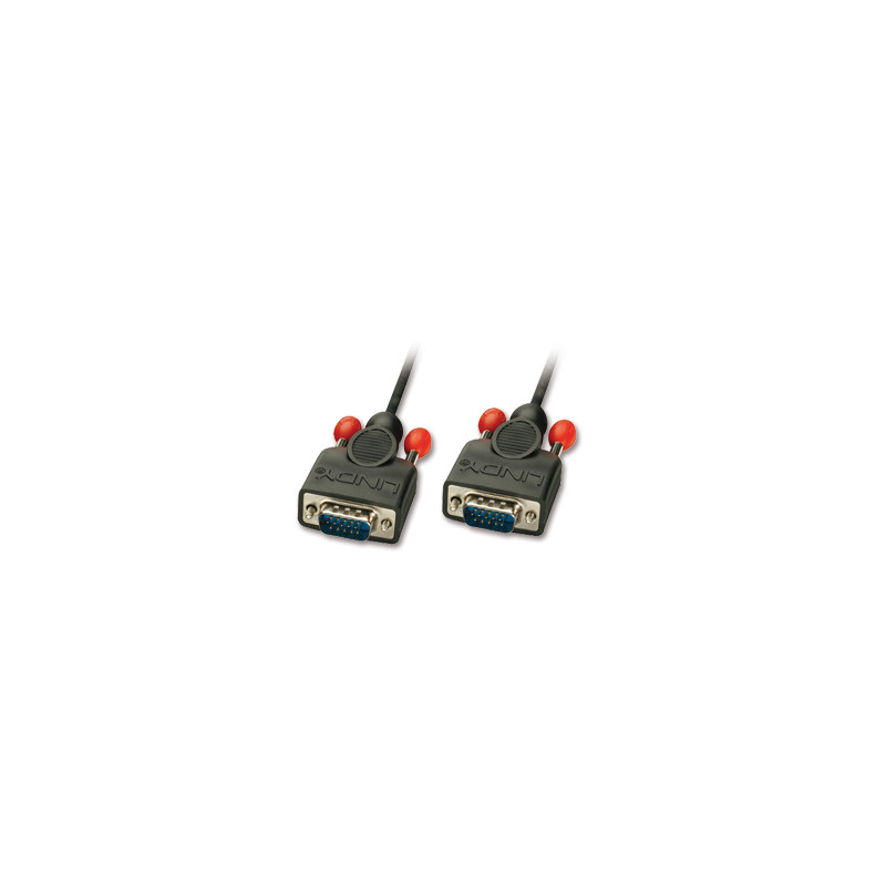 CAVO LINDY VGA TO VGA,SENZA FERRITE M/M, 1MT NERO,supporto DDC per alte risoluzioni video, 31440