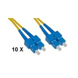 CAVO FIBRA OTTICA SC A SC SINGLEMODE DUPLEX OS2 GUAINA 2 MM 50/125 MT.2 - CONF. 10PZ - LKSCSC902E