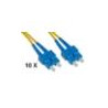 CAVO FIBRA OTTICA SC A SC SINGLEMODE DUPLEX OS2 GUAINA 2 MM 50/125 MT.2 - CONF. 10PZ - LKSCSC902E