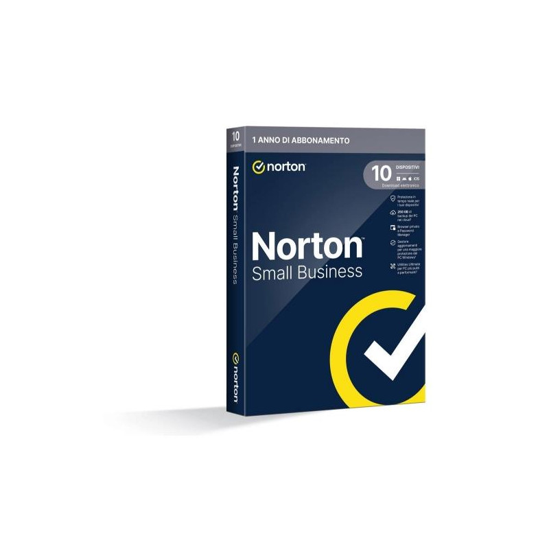 NORTON SMALL BUSINESS 250GB IT 1 USER 10 DEVICE 12 Mesi BOX 21454860