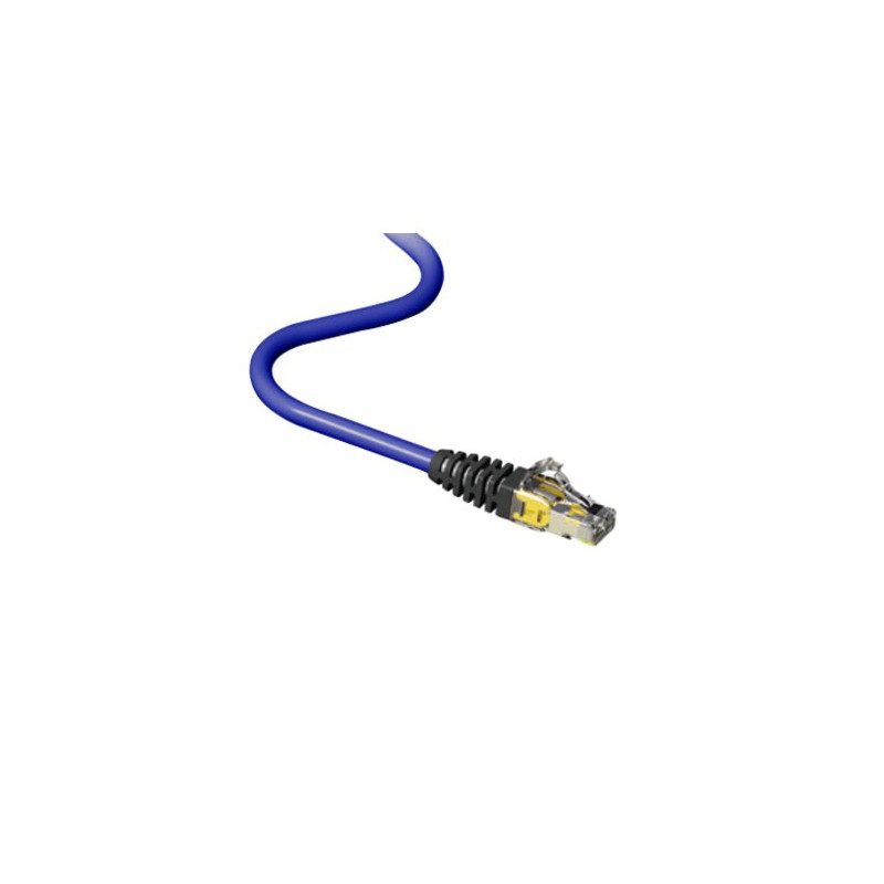 Bretella di connessione Schermata S/FTP Plug/Plug  RJ45 profilo ridotto Categoria 6 250Mhz lunghezza 5m, 26 AWG, LSZH colore blu