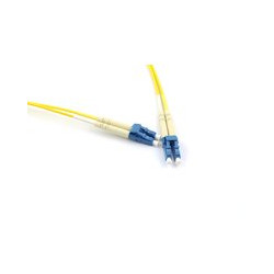 Bretella di connessione e permutazione a 2 fibre ottiche MONOMODALE OS2 connett. LC-LC DUPLEX 2m guaina esterna LSZH IEC60332-1