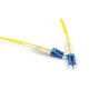 Bretella di connessione e permutazione a 2 fibre ottiche MONOMODALE OS2 connett. LC-LC DUPLEX 2m guaina esterna LSZH IEC60332-1