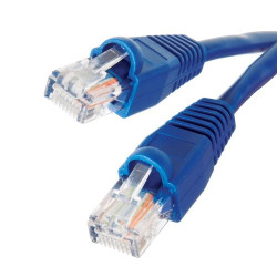 Cat 6 24 AWG U/UTP Stranded 4 Pair RJ45 -RJ45 Blade Patch Cord Blue LSHF/LSZH IEC 332.1 Sheathed Cable with Blu 2mt