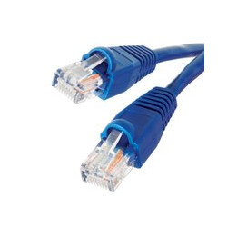 Cat 6 24 AWG U/UTP Stranded 4 Pair RJ45 -RJ45 Blade Patch Cord Blue LSHF/LSZH IEC 332.1 Sheathed Cable with Blu 2mt