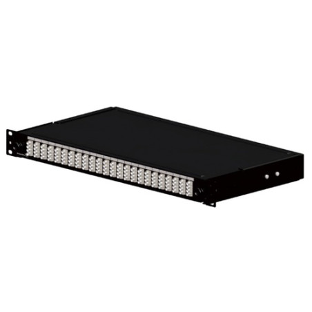 Optical Panel loaded with 24 SC SimplexSinglemode adapters - Black