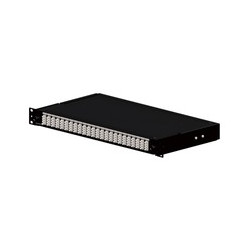 Optical Panel loaded with 24 SC SimplexSinglemode adapters - Black