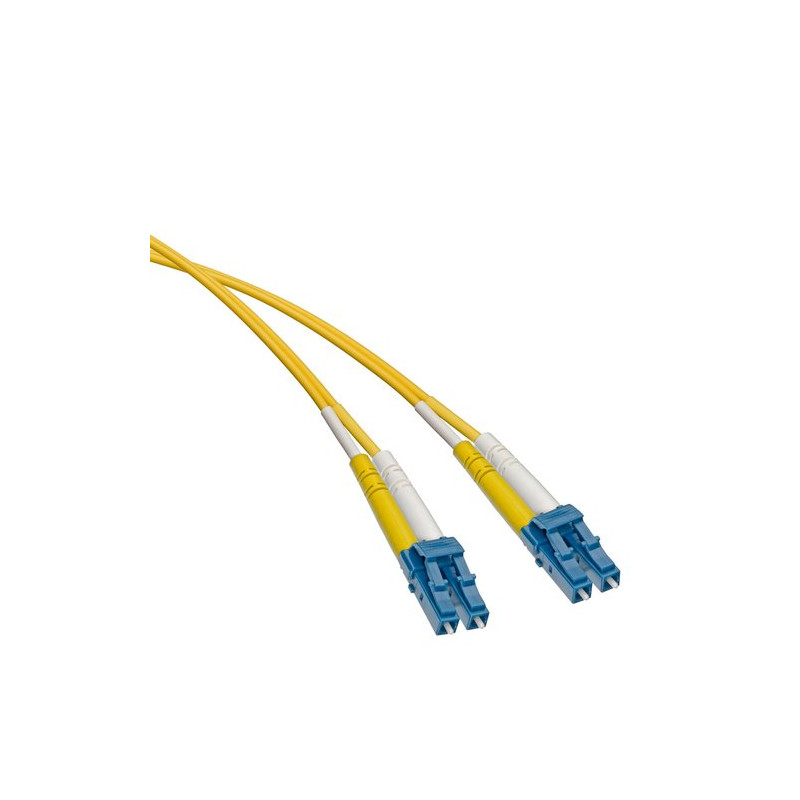 Fiber Patch Cord OS2 Singlemode Yellow 1.6 mm DUP-ZIP, LC/UPC-LC/UPC, 10.0  Meters