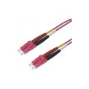 VPC-M4D1LCLC0010 - Fiber Patch Cord OM4 Multimode  Heather Violet 1.6 mm DUPZIP, LC/UPC-LC/UPC, 1.0 Meter